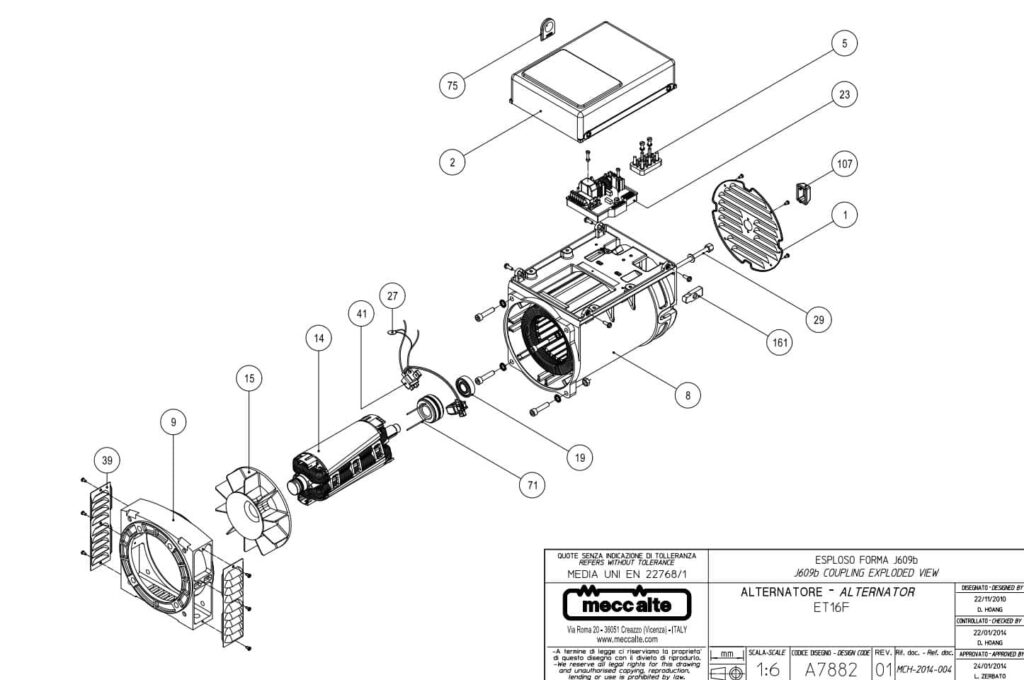Phụ tùng củ phát điện ET Phụ tùng ET16